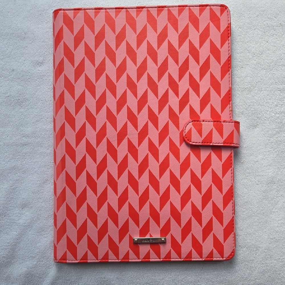 ​💎 Stella & Dot Large Jewelry Portfolio - Red & Pink Chevron 💎